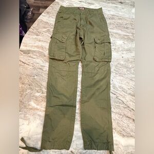 Matchstick Olive Green Cargo Pants Womens Size 30 Utility Military Style